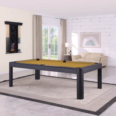 HomeSeason Cadora Duo Slate Pool Table in Black Ash | Wayfair